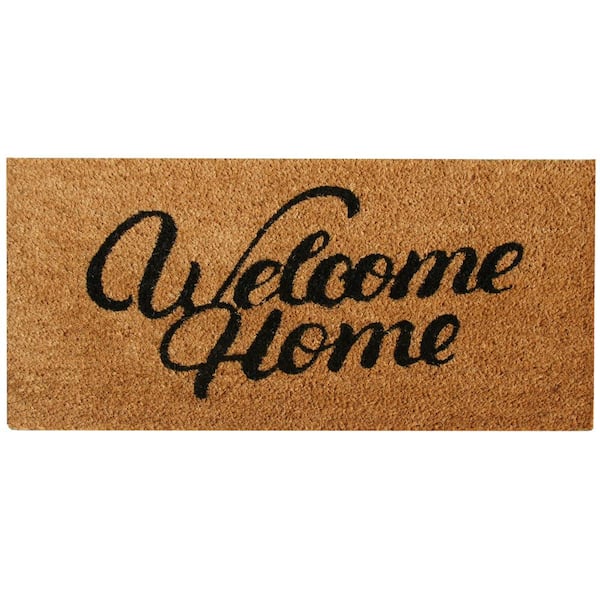  Rubber-Cal Contemporary Welcome Home Mats Natural Coir  Matting, 18 x 30-Inch : Doormat : Patio, Lawn & Garden