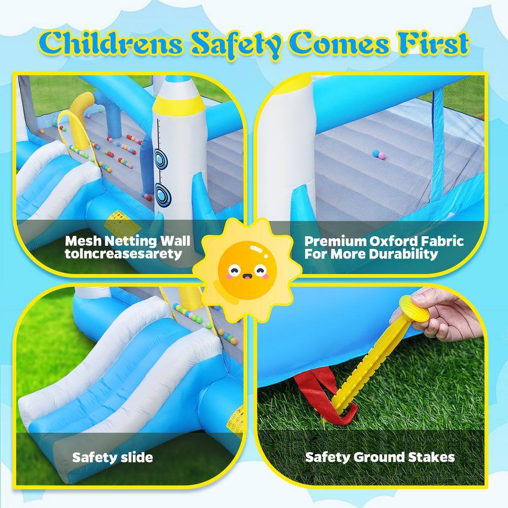 Colorful Oxford Fabric Inflatable Bounce House with Slide