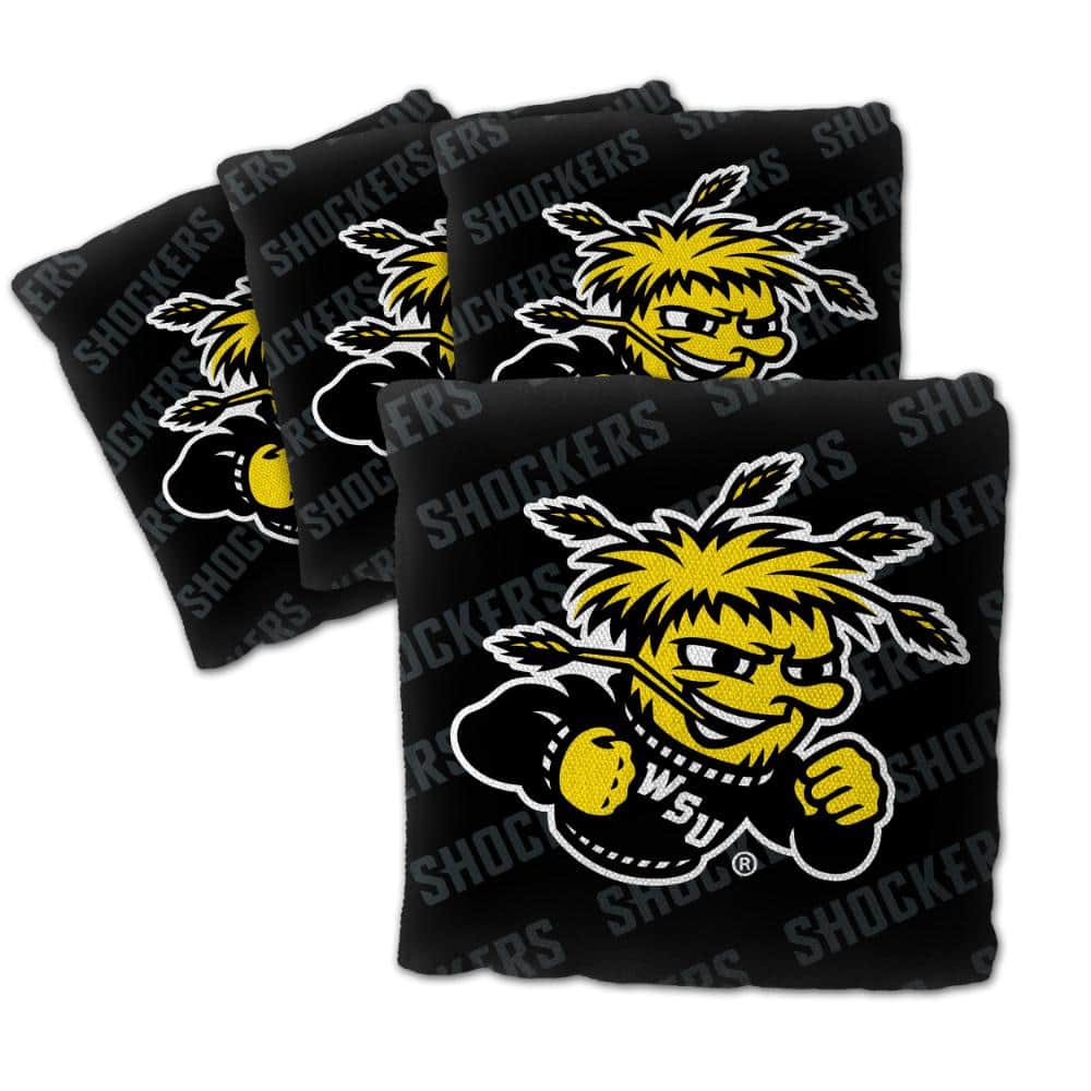 Wichita St Shockers Black Bean Bags 4pk product image for price tracking