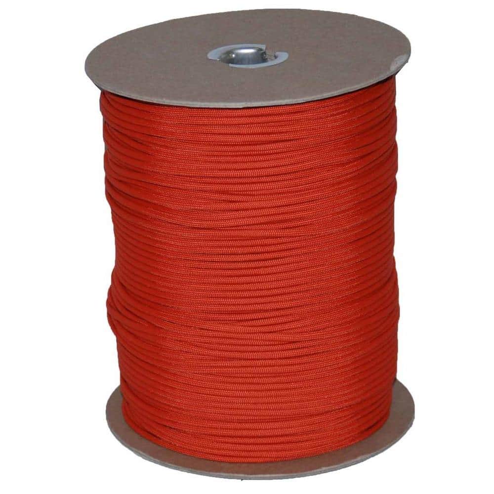 T.W. Evans Cordage 1000 ft. Paracord Spool in Orange 6510OB - The Home Depot