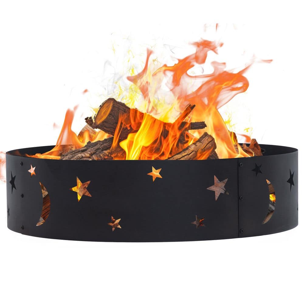 Sunnydaze 36 in. Round Steel Wood Burning Big Sky Fire Pit Kit SM