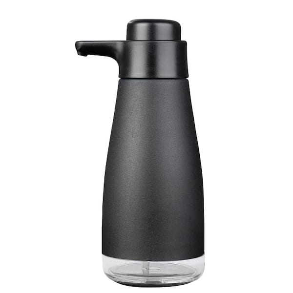15.oz. Stainless Steel Liquid Soap Dispenser for Dish and Hand Soap, Black