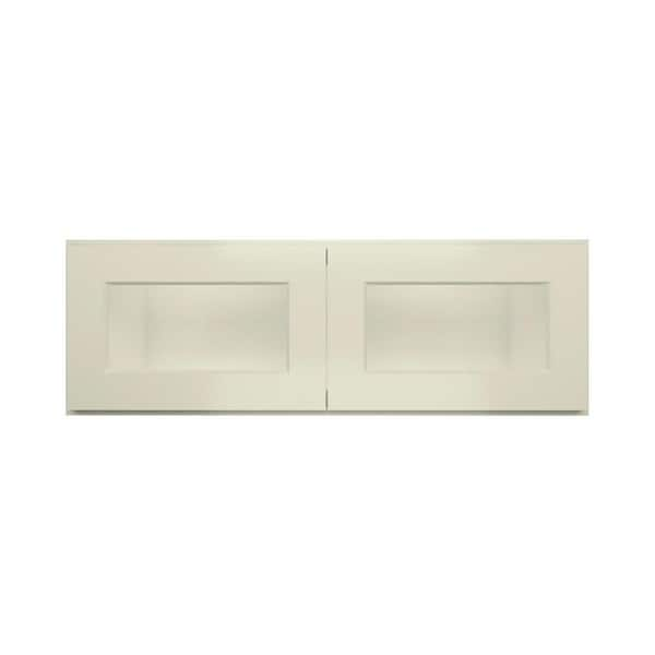 HOMLUX 36 in. W x 12 in. D x 12 in. H in Antique White Ready to ...