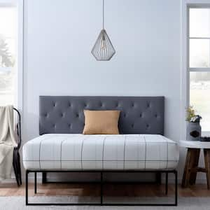 Avery Adjustable Gray Faux Leather Full Headboard