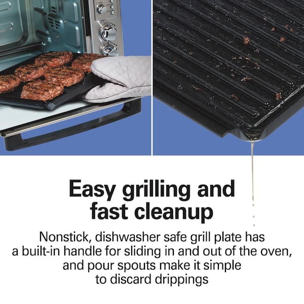 Hamilton Beach® Searing Grill Nonstick Cooking Plate Stainless Steel &  Reviews