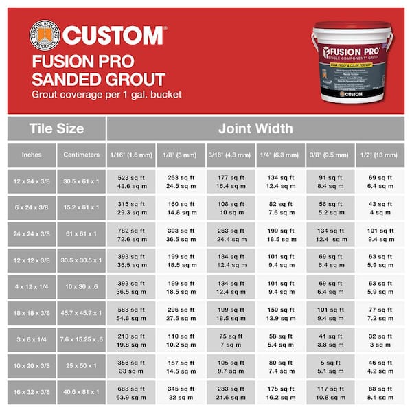 Custom Building Products - Fusion Pro #382 1 gal. Bone Single Component Grout