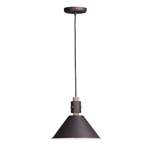 Tucson 1-Light Oil Rubbed Bronze/Weathered Wood Pendant