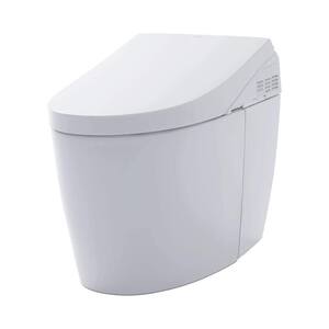 Neorest AH 2-Piece 0.8/1.0 GPF Dual Flush Elongated ADA Comfort Height Integrated Bidet Toilet in Cotton White