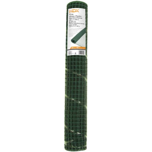 HDX 40 in. x 25 ft. Green Multi-Purpose Fence