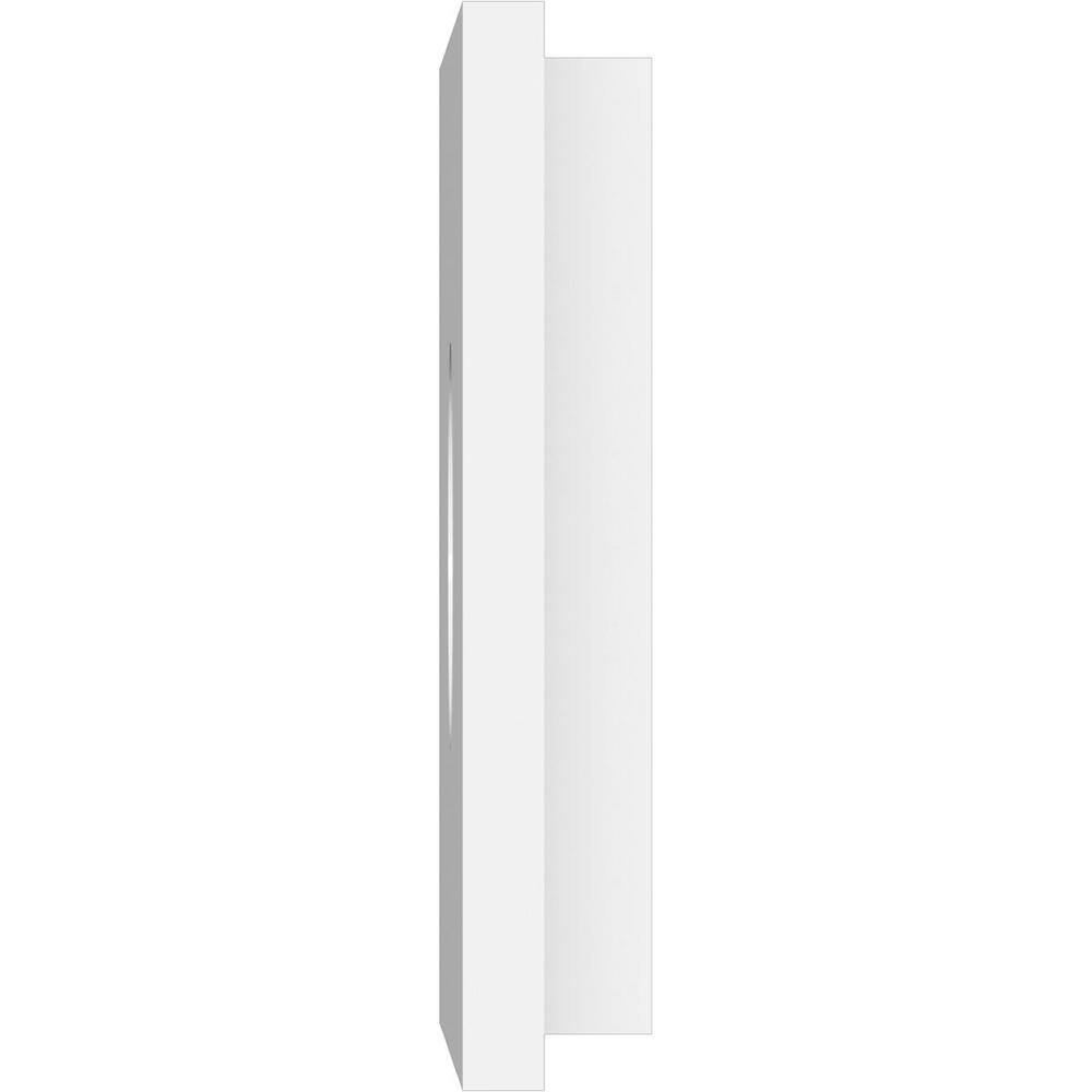 White PVC Contemporary Rectangular Ceiling Medallion, 10" x 5"