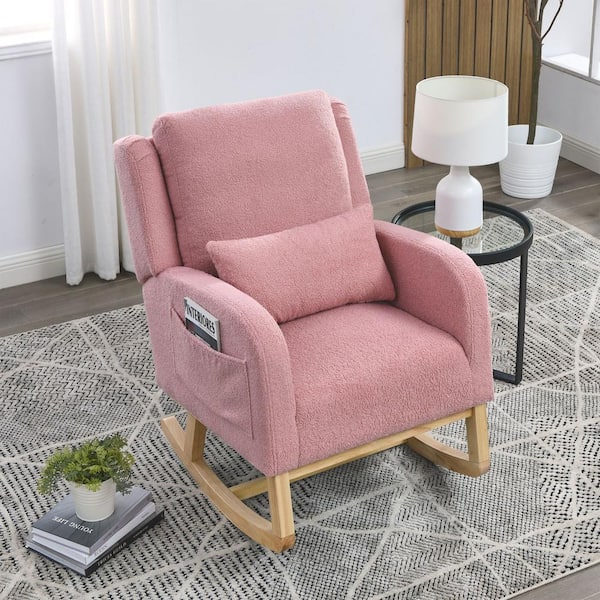 Pink fabric armchair new arrivals