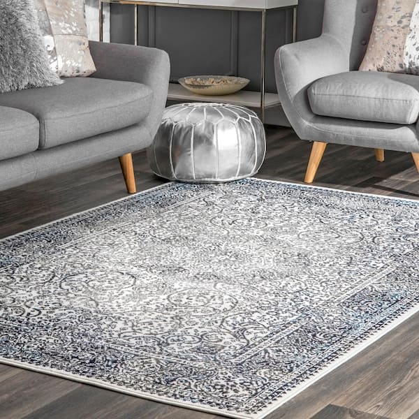 Transitional Persian Delores Blue 10 ft. x 14 ft. Indoor Area Rug