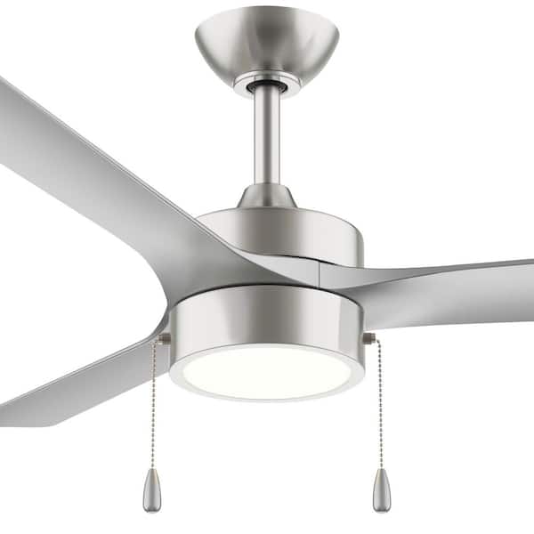 Progress Lighting Axion I 52 in. 3-Blade Standard Brushed Nickel