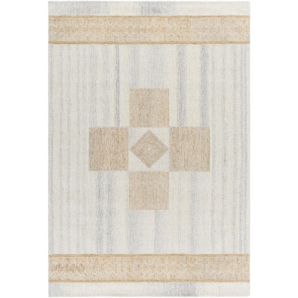 Bournemouth Light Gray/Brown 8 ft. x 10 ft. Global Indoor Area Rug