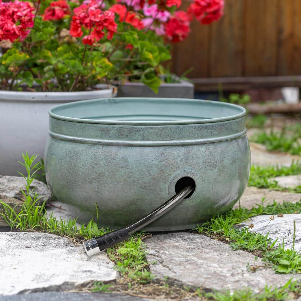 Sonoma Green Brass Hose Pot with 100-Feet Capacity