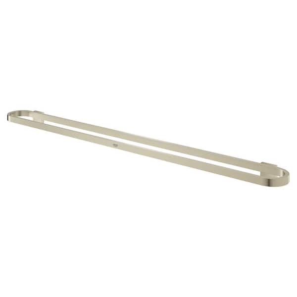 Selection 32 in. Wall Mounted Towel Bar in Brushed Nickel