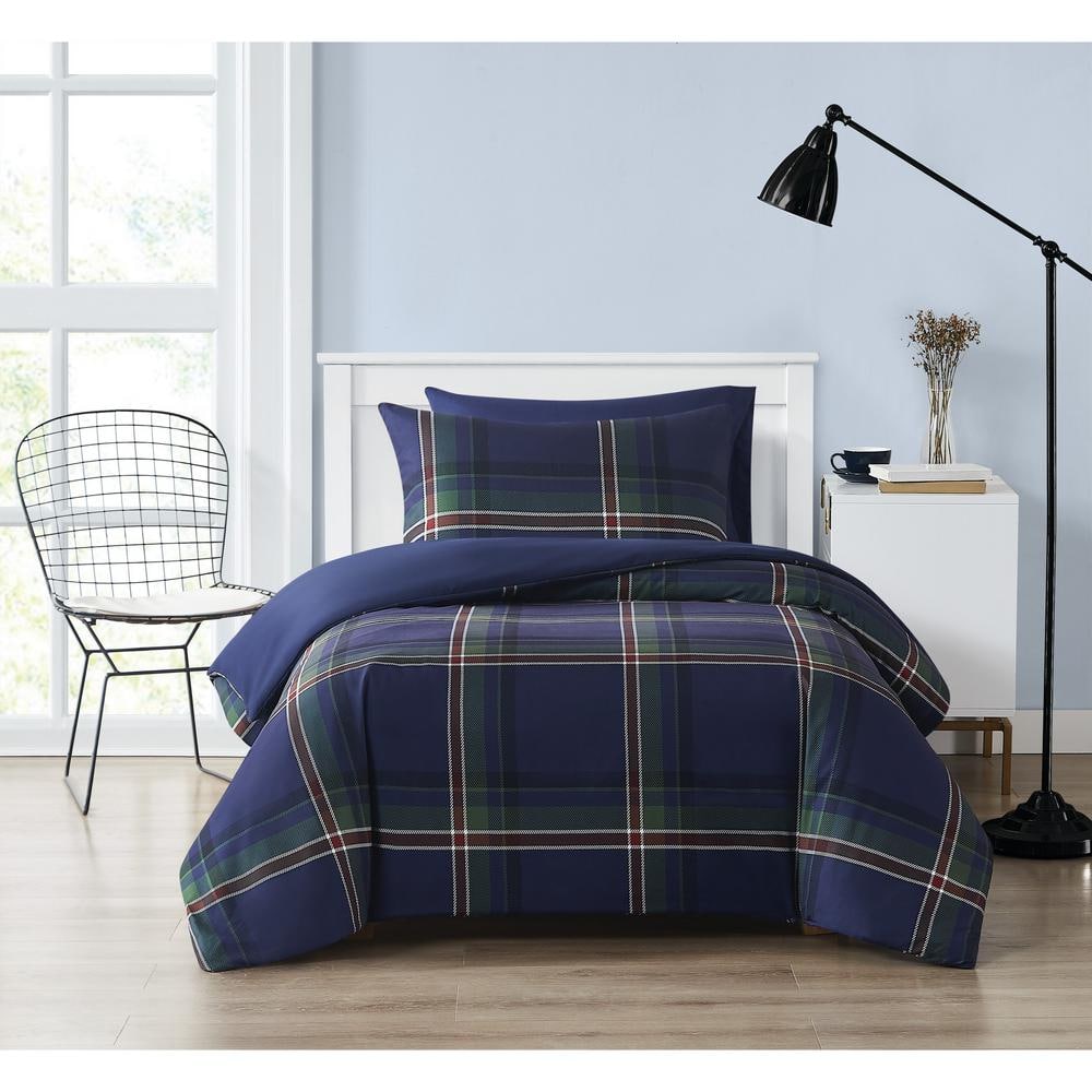 Truly Soft Bronson Plaid Twin/Twin XL 2 Piece Multicolor Microfiber Comforter Set