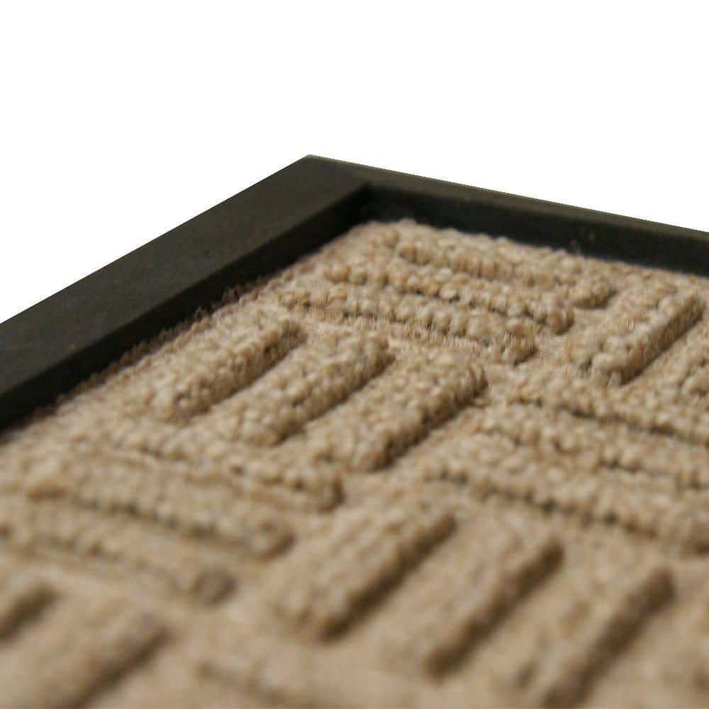 Wellington Tan Polypropylene Rubber Backed Doormat 16 x 24 inches