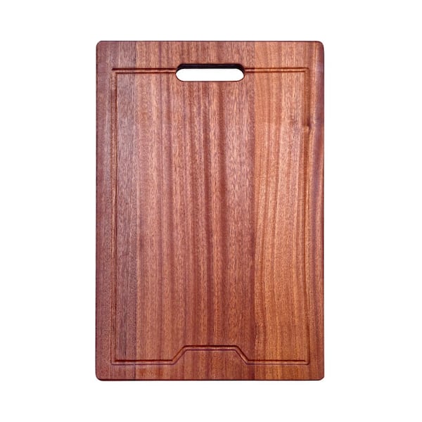 Barclay Products Bailey 17-3/4 in x 11-7/8 in Rectangular Wooden Cutting Board for Bailey Farmer Kitchen Ledge Sinks