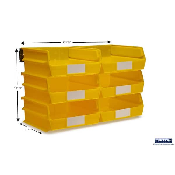 Triton Products 14.5 in. H x 22 in. W x 10.875 in. D Yellow