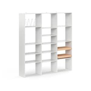 74 in. W White Wood Pantry System