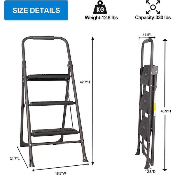 4 Hinge Trestle Foldable Locking Compass for Chest Ladder Trestle