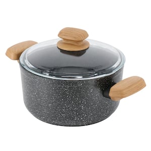 Montana 2-Piece 3 Liter Aluminum Nonstick Casserole Dish with Lid and Faux Wood Handles