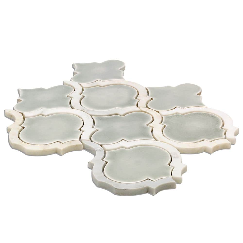 Tundra Arabesque Ceramic Mosaic Tile Sheet