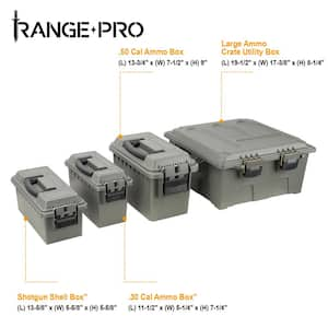 20 gal. Dry Storage Box Set with 3-Piece Nested Mini Dry Box Storage in OD Green