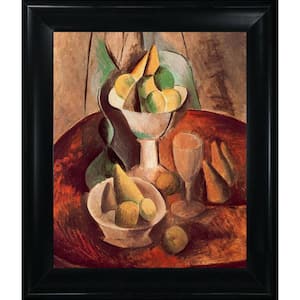 Fruit in a Vase by Pablo Picasso Black Matte King Framed Oil Painting Art Print 27 in. x 31 in.