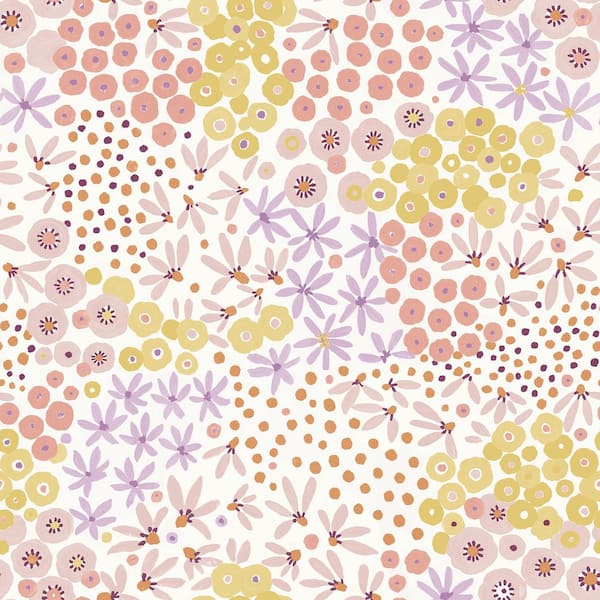 Sunny Pastel Floral Print. Seamless Background. Cute Little