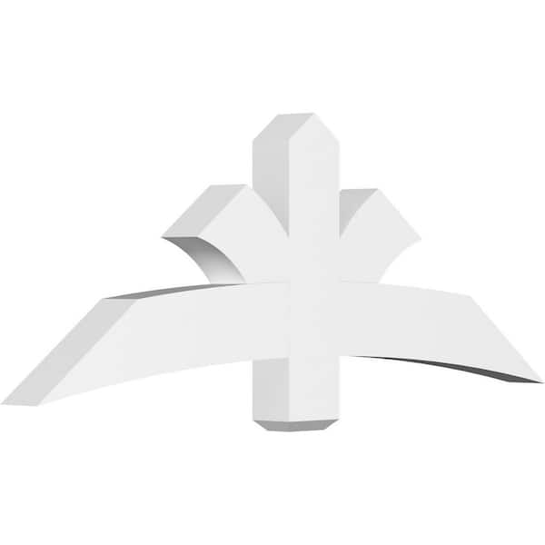 Ekena Millwork Davenport 60 in. W x 22.5 in. H x 4 in. D Signature Polyurethane Bracket