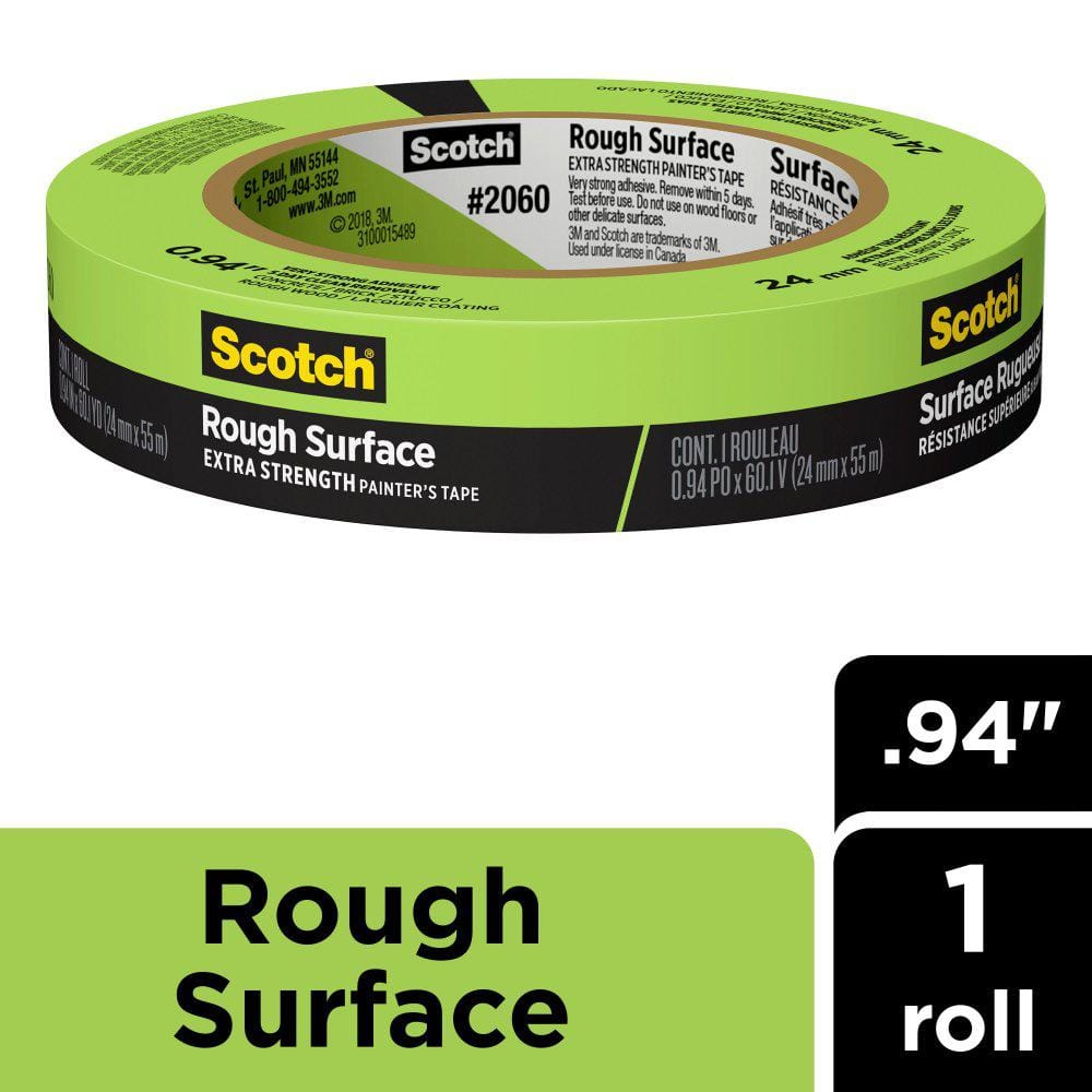 Scotch 0.94 in. x 60.1 yds. Masking Tape for Hard-to-Stick Surfaces (Case o