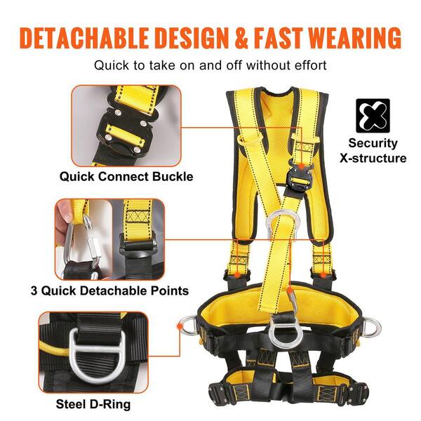 SKYSHALO Safety Harness, Universal Full Body Harness