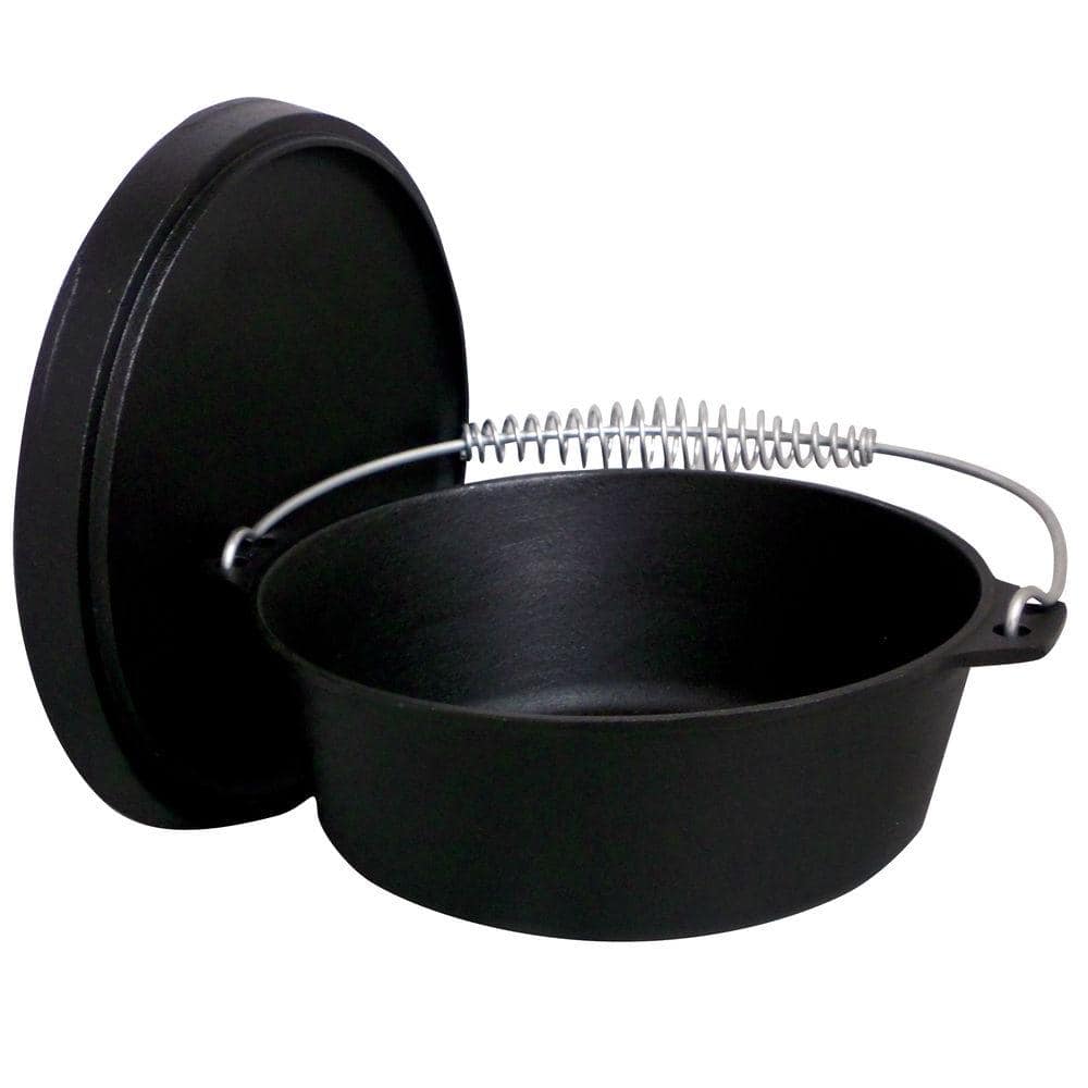 5 Quart Pre-Seasoned Cast Iron Double Dutch Oven Cookware - China Casserole  and Dutch Oven price