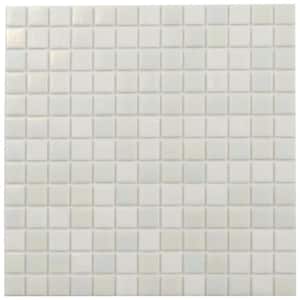 Apollo Tile Dune Glossy Pearl White 12 in. x 12 in. Glass
