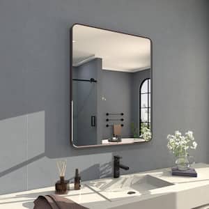 Gleamy 30 in. W x 36 in. H Rectangular Framed Wall Bathroom Vanity Mirror in Oil Rubbed Bronze