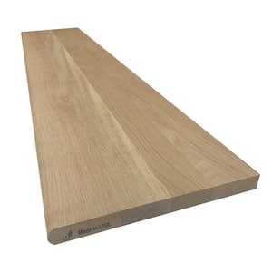 1 in. x 11-1/2 in. x 4 ft. White Oak Stair Tread Hardwood Boards