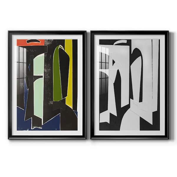 Wexford Home Spanish Arches by Wexford Homes 2-Pieces Framed Abstract Paper Art Print 36.5 in. x26.5 in.