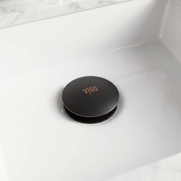Bathroom Sink Pop-Up Drain 1-3/4 with Overflow in Antique Rubbed Bronze