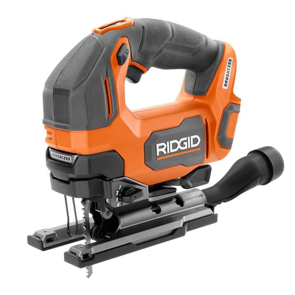RIDGID 18V Brushless Cordless Jig Saw (Tool Only) R86344B - The