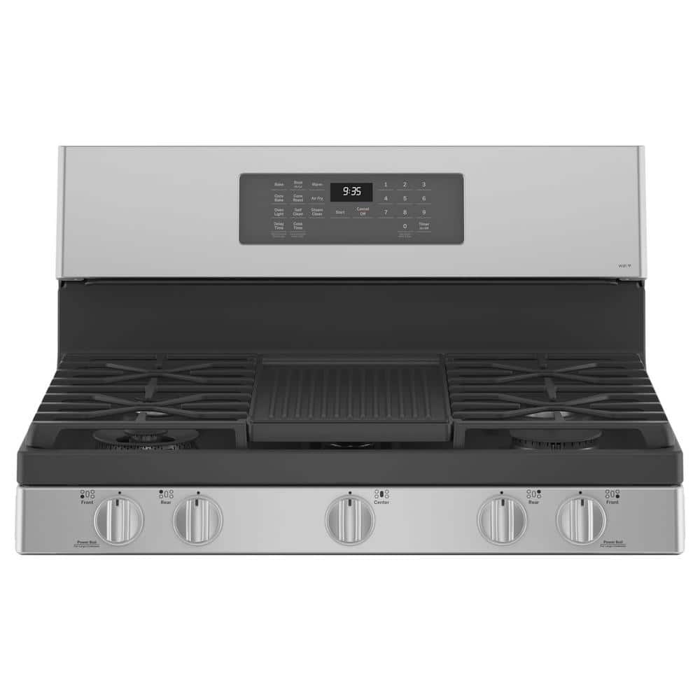GE Profile 30" Stainless Steel Smart Gas Range with Griddle