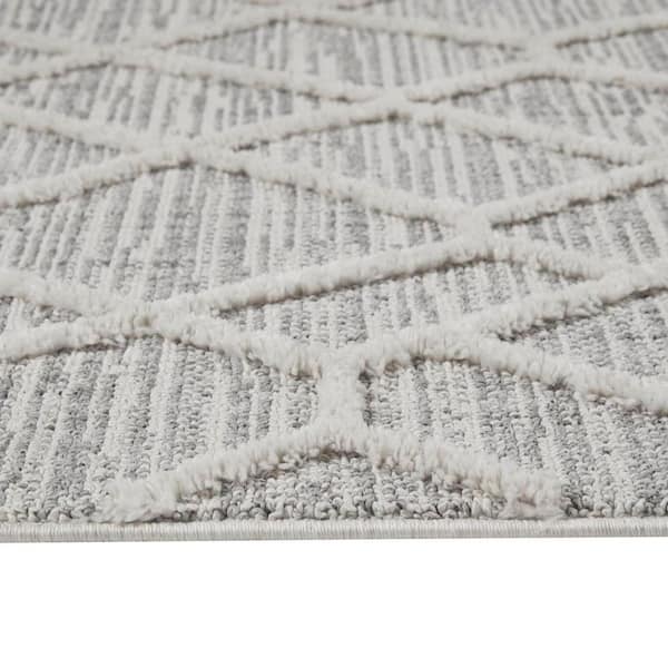 5' x 7'Medium Pile Pebble Indoor Area Rug, Grey