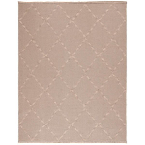 SAFAVIEH Aspect Natural 8 ft. x 10 ft. Diamond Border Area Rug