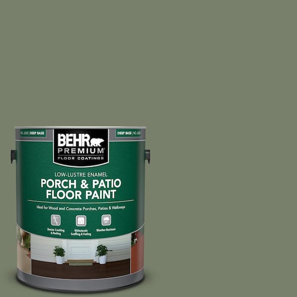 BEHR PREMIUM 1 gal. #430F-5 Bahia Grass Low-Lustre Enamel Interior/Exterior Porch and Patio Floor Paint