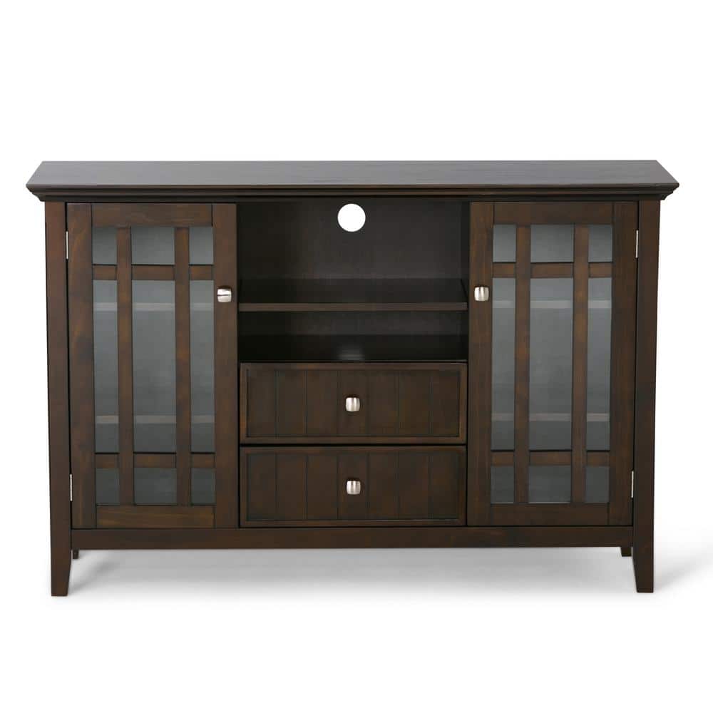 Bedford 53" Dark Tobacco Solid Wood Transitional Media Stand