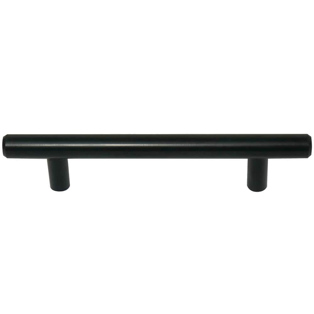 Melrose 4 in. Center to Center Matte Black Cylindrical Bar Drawer Pulls (10-Pack) price history on PriceWatchPro