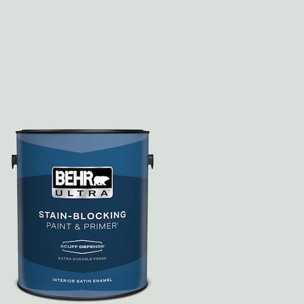 BEHR ULTRA 1 gal. #N420-1 Juniper Breeze Extra Durable Satin Enamel Interior Paint & Primer