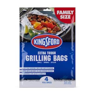 Extra-Tough Grilling Bags- 4 Foil Bags