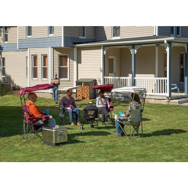 quik chair max shade adjustable folding camp chair